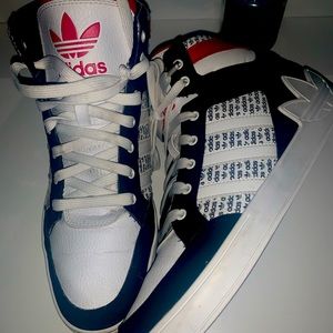 Adidas Black White Red Size 10.5